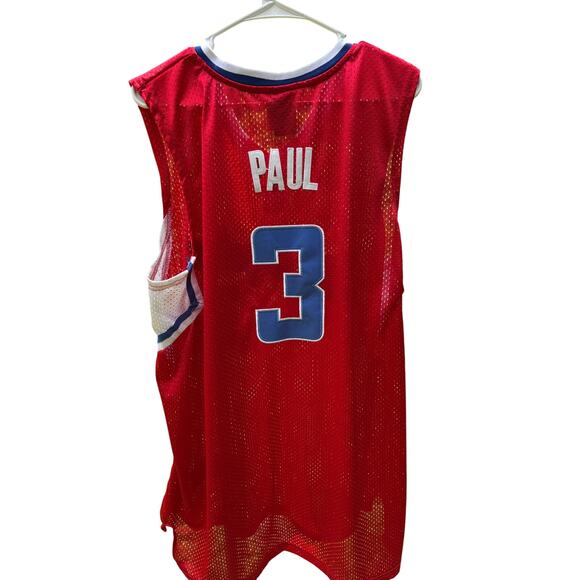 LOS ANGLES CLIPPERS #3 CHRIS PAUL ADIDAS NBA JERSEY RED SIZE 56 / 3XL - Picture 2 of 4